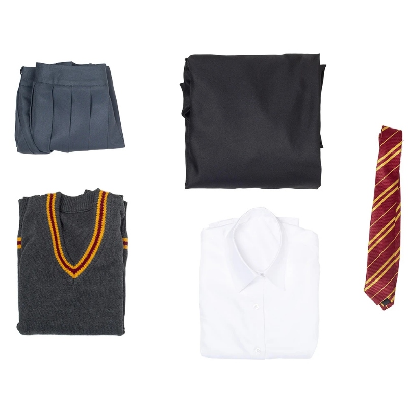 Harry Potter Hermione Granger Gryffindor School Cosplay Osta tukku Halloween puvut Bulk