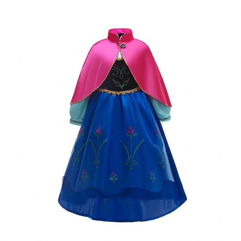 Baige Anna Elsa cosplay -mekko satu Halloween Dresses Princess Anna Party Performance Asu