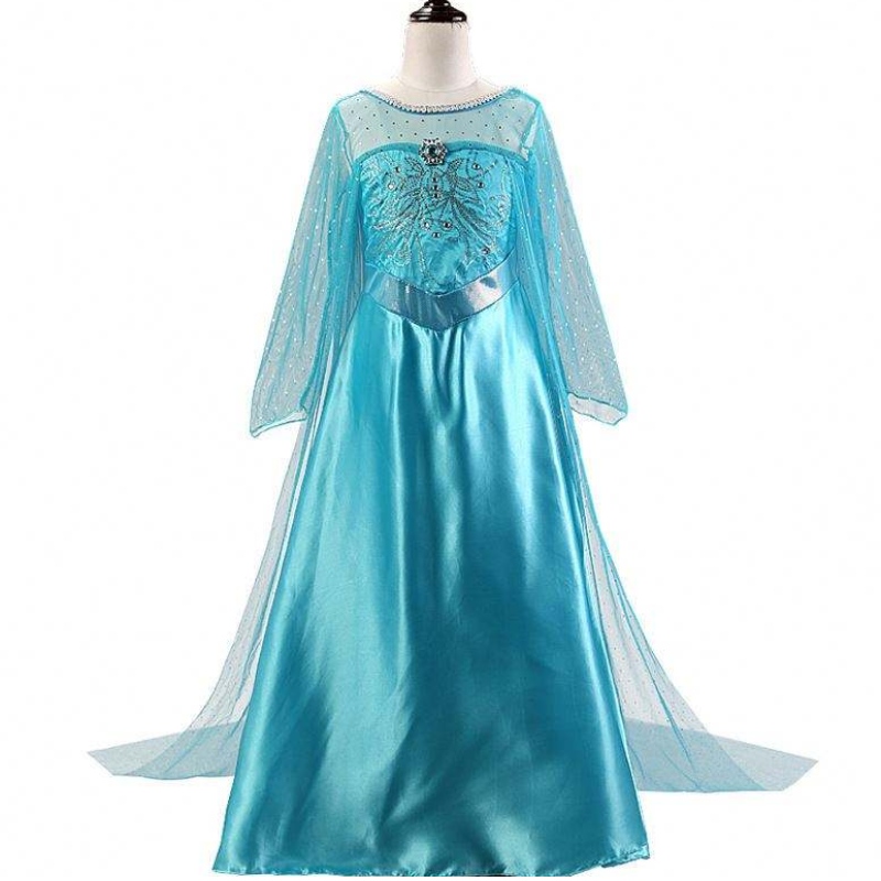 2021 Elsa 2 Halloween -hame Girls Dress Tailing Printed paljetti prinsessalapset \\\\ pukeutuvat bxlstw