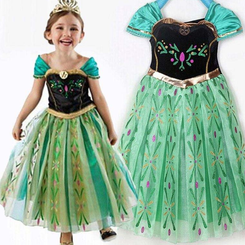 Tyylikäs seksikäs tyttö tiukka mini mekko dissy mini frock prinsessa Anna elsa -juhlavaatteet bxlsxb