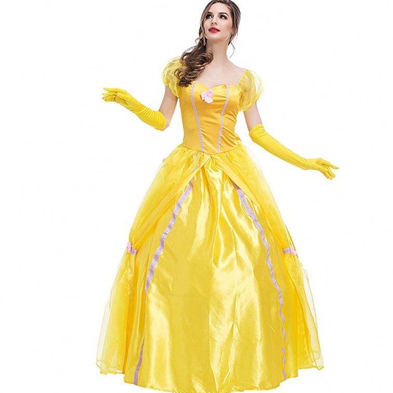 Cosplay belle prinsessa -mekko Lady -mekot kauneuden ja pedonnaispuolisten juhlavaatteiden vaatteisiin