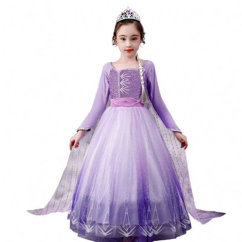 ong hlek -mekko Elsa mekko cosplay Performance puku sekvenoitu tyttöjen mekko