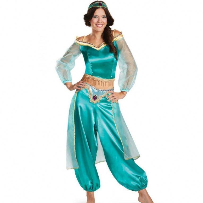 Jasmine Princess Dress Adult Cosplay Halloween -puku cosplay Stage Wear