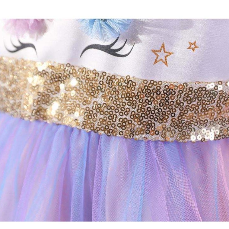 Baige Unicorn tutu -jummukko yksisarvinen mekko tyttö prinsessamekot puku