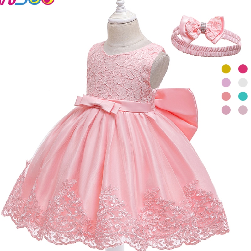 Ansoo New Design Girl -prinsessapuku keulapitsi vauva hihaton mekko hääjuhlaan