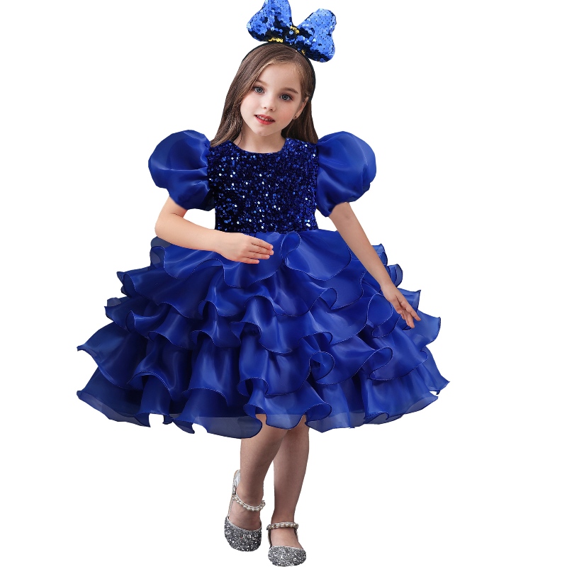 Tyttöjen hääjuhlakko kukka -tylli syntymäpäivä Lasten mekko Tutu Beading Prom -iltapuku Kids Elegant Princess -mekko