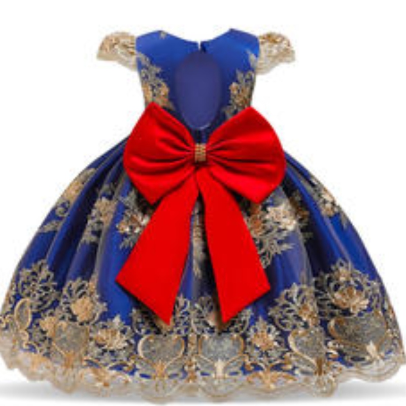 Tehdastoimitus lasten vaatteet Joulu tyttö syntymäpäiväjuhlat Lace Prinsessa Tyttöjen häät muodollinen mekko Kids -mekko