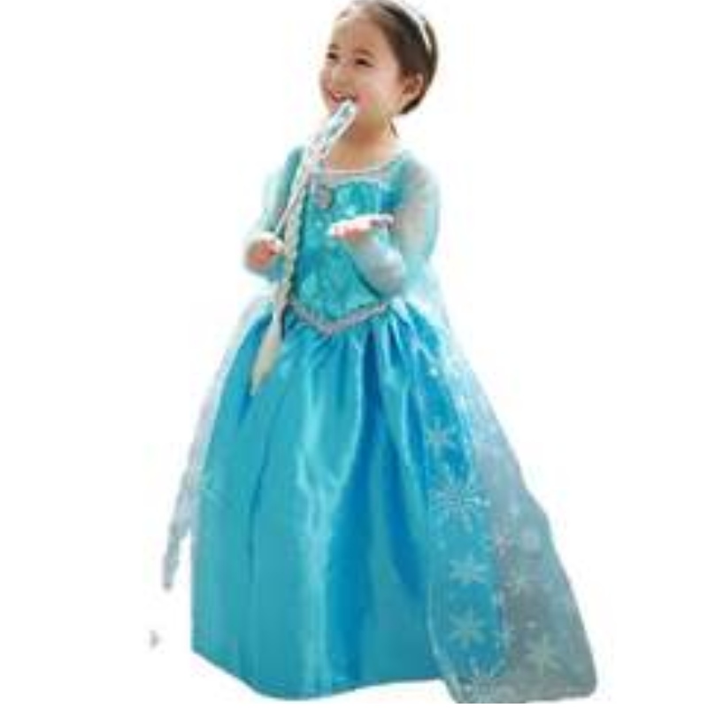 Frozen Elsa Anna -puku Elsa 2 -mekko Halloween Girls \\\\ \'mekot paljettisesti