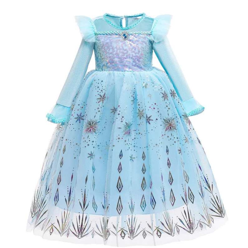 Baige Halloween -puku lapsille tytöille \\\\ \'prinsessa mekot joulukarnevaali Anna Elsa cosplay -mekko Lasten juhlavaatteet