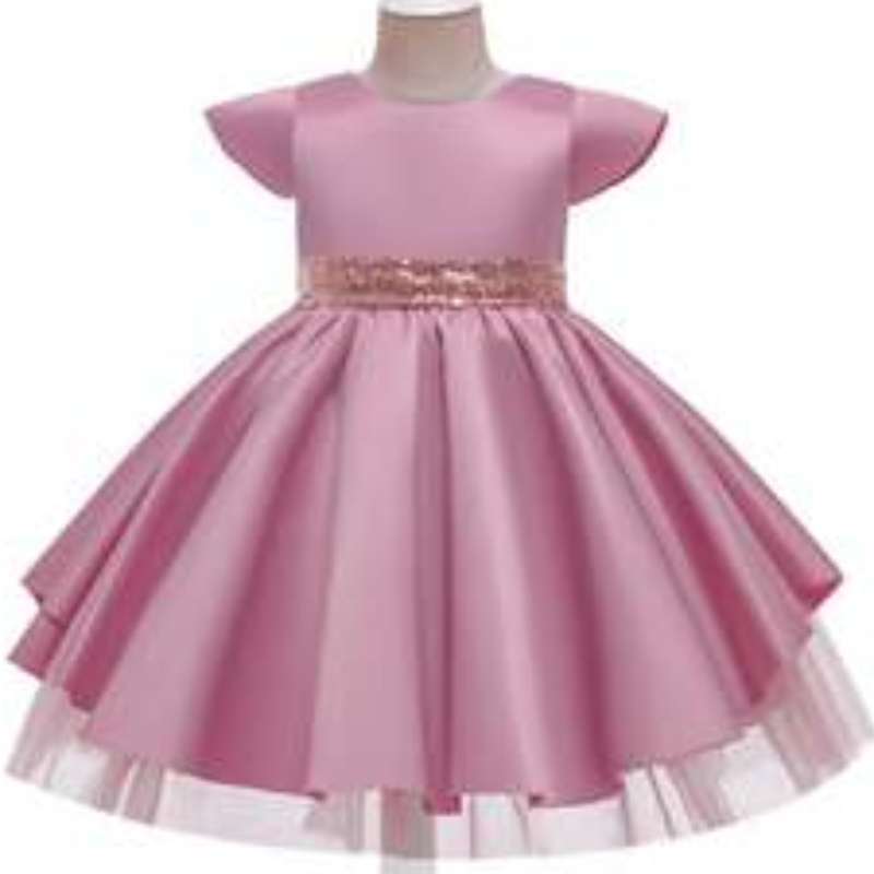 Baige 8 väriä Uusi tyttöjen keulapitsi prinsessa mekko kesän paljastettu syntymäpäiväjuhlat