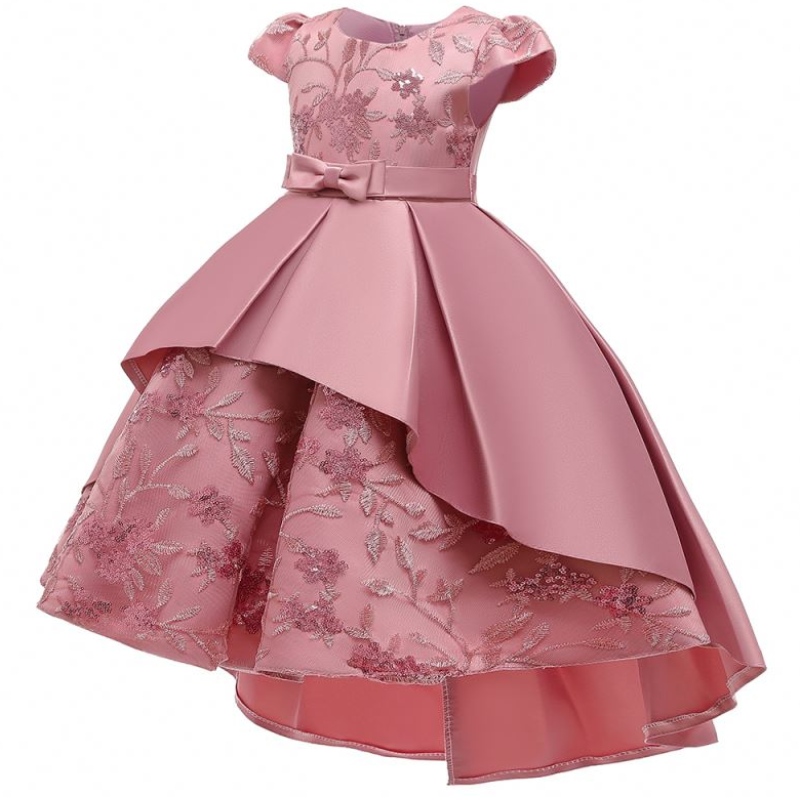 Viimeisimmät mallit Kids Princess -sivusto Hääpäivä Syntymäpäivän muodollinen juhlakukka Swallowtail Tyttömekot T5170