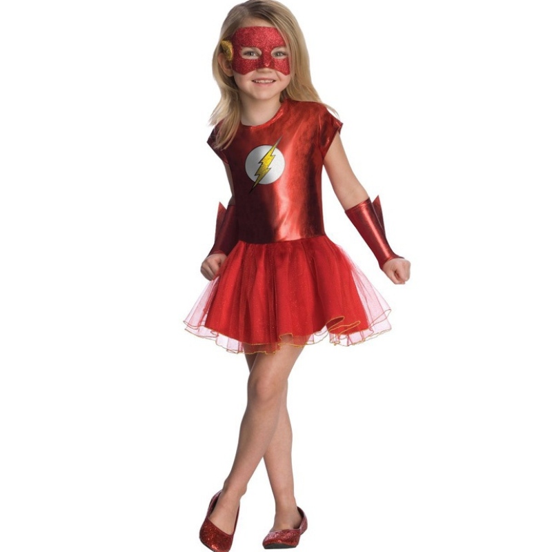 Lasten supersankari Flashman Halloween-puku tyttöjen prinsessa Diana pukeutumislahjat cos set -mekko