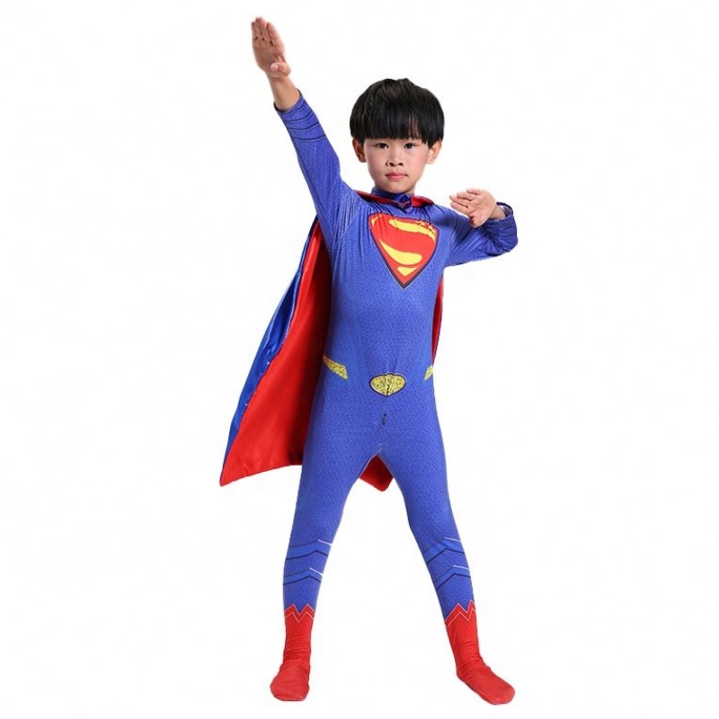 Marvel DC Superhero TV&Movie Blue&red Comic Figures Fancy Cosplay Bodysuit -puku -sukkahousut Anime Super Man -pukut Clokin kanssa