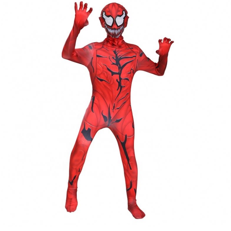 Red Marvel -elokuva Special Bodysuit Aikuiset Lapset Pojat Supersankari oneie Tiukka Halloween Scorpion Venom Spiderman Cosplay -puku
