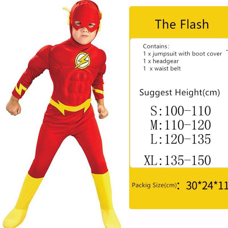 Cosplay Performance Curume Halloween the Flash Bodysuit -lihaspuku