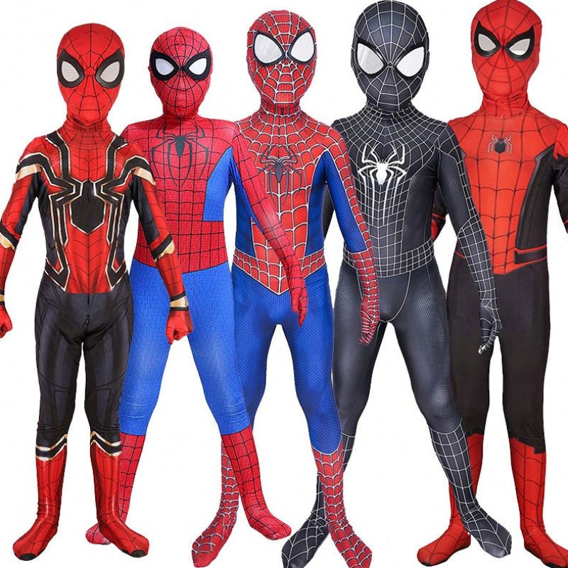 Halloween-pukutoimittajat tukkumyynti Spider-Man-puku bodysuit cosplay -juhlavaatteet mekko