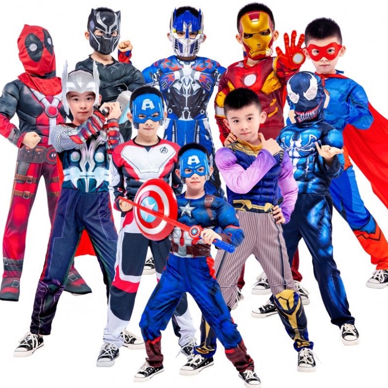 Kuuma uusi TV&movie-puku supersankari cosplay-lasten puvut Spider-Man Muscle -pukut