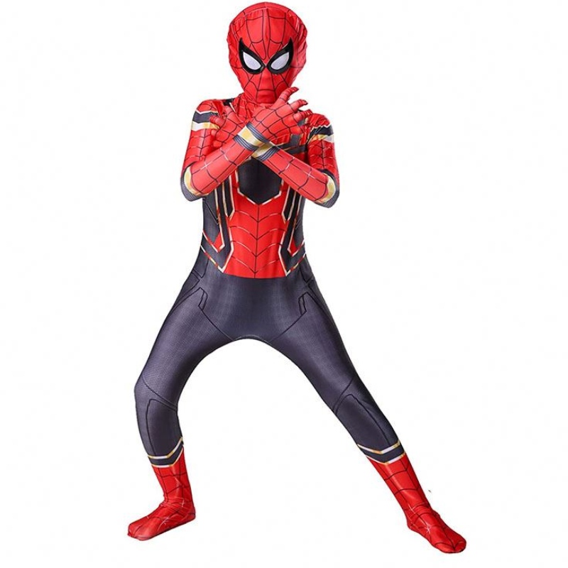 TV&Movie Cosplay -puku Zentai Spiderman Superhero Bodysuit Spandex -puku lapsille räätälöity