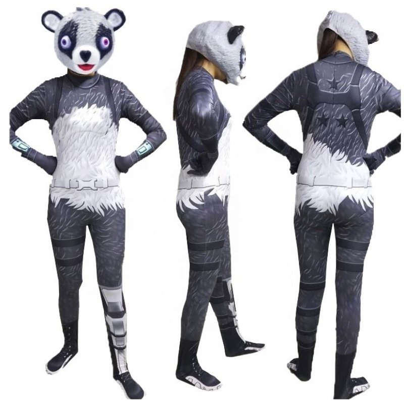 Uusi fancy Factory Direct Hot Sale Cuddle Team Leader Jumpsuit Naisten kallojoukon body aikuisille Fort Nite Cosplay -puku