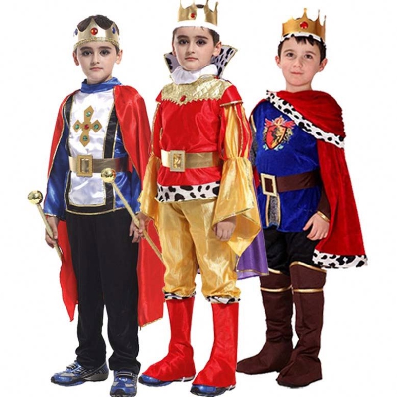 Halloween Party Fancy pukeutuu Knight Carnival Warrior Prince King -puku pojille HCBC-021