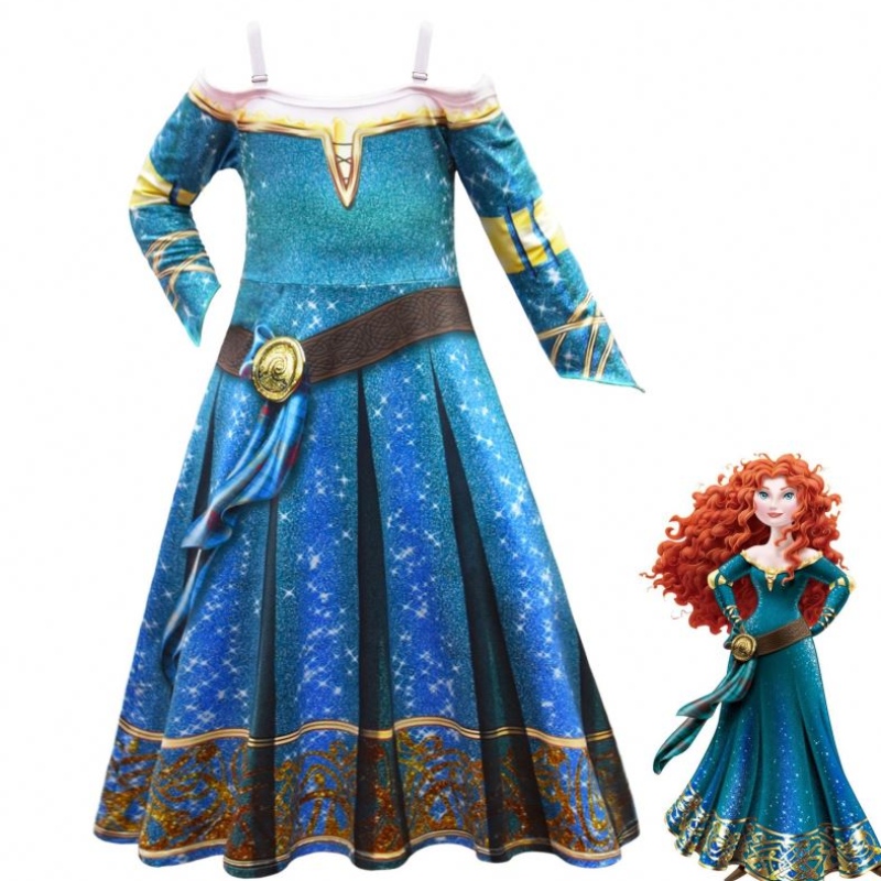 Halloween Braver Legends Merida cosplay Dress Up Girls \\\\ \'mekko -hame